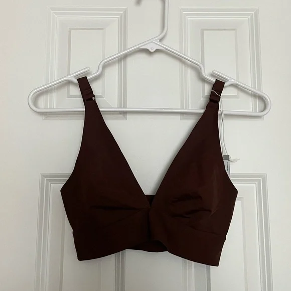 Everlane Re New Bra Dark Tan Size Small - Picture 1 of 7